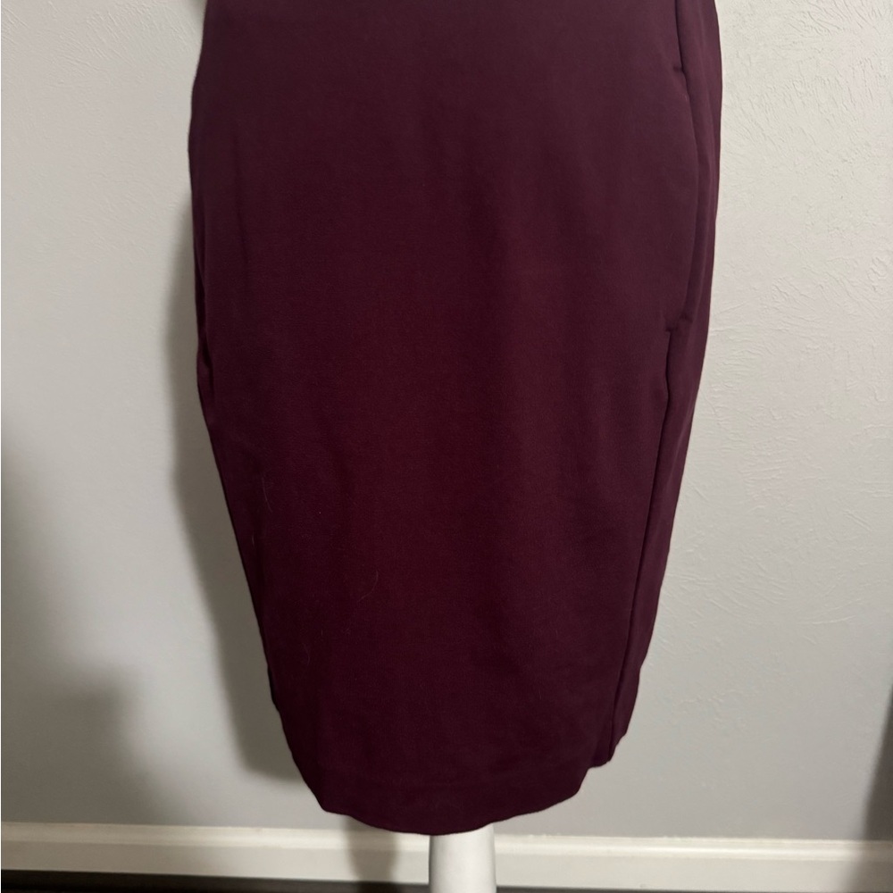 J.Jill Ponte Pencil Skirt Women’s Size Small Burgundy Career Dress Office